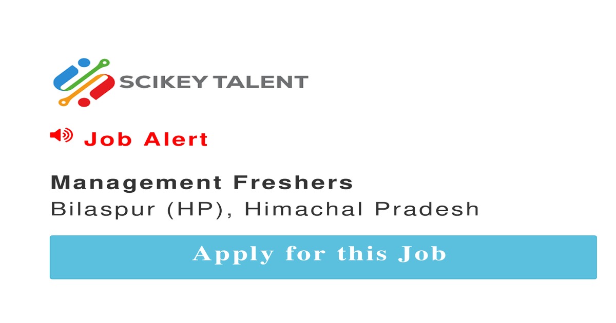 Management Freshers job In Bilaspur HP by Pointing Indo SCIKEY