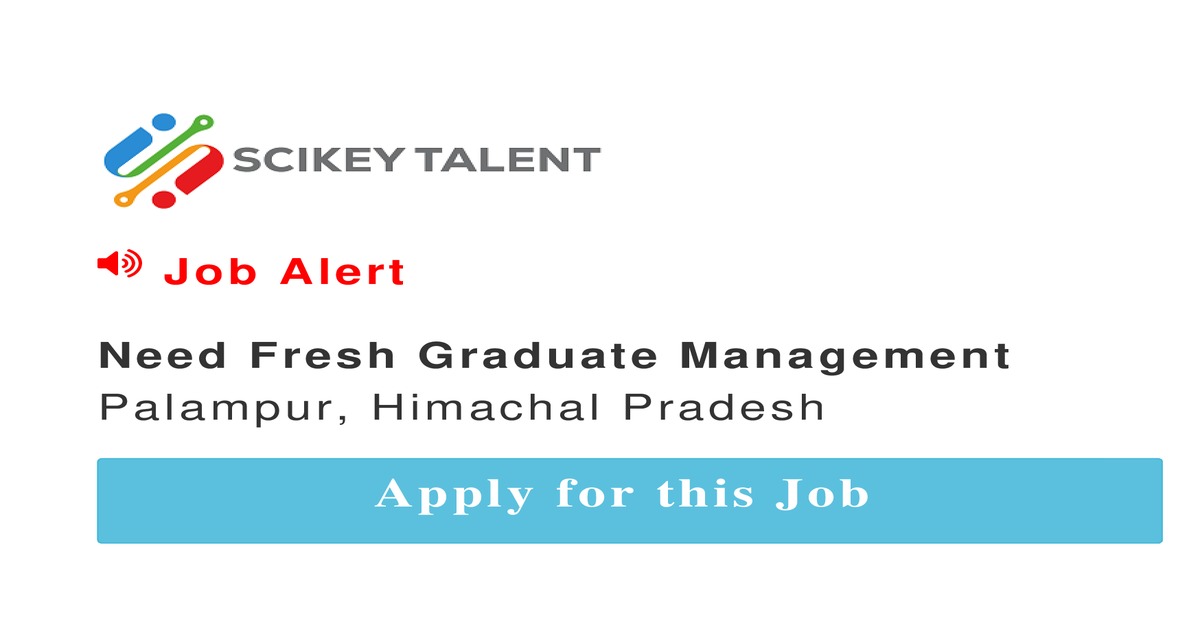 Need Fresh Graduate Management job In Palampur by Pollock Inc SCIKEY